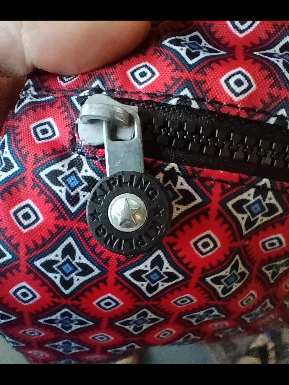 Kipling Jaime crossbody shoulder bag in the red mystical medallion